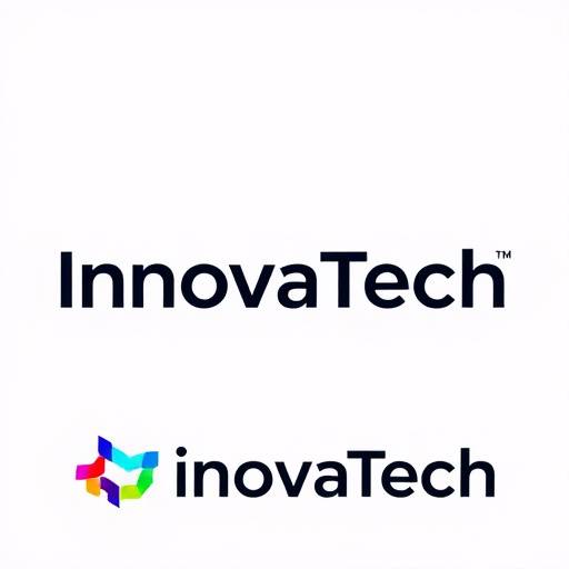Diseño del logotipo e identidad visual para la startup tecnológica InnovaTech, mostrando el logotipo, la paleta de colores y la tipografía.