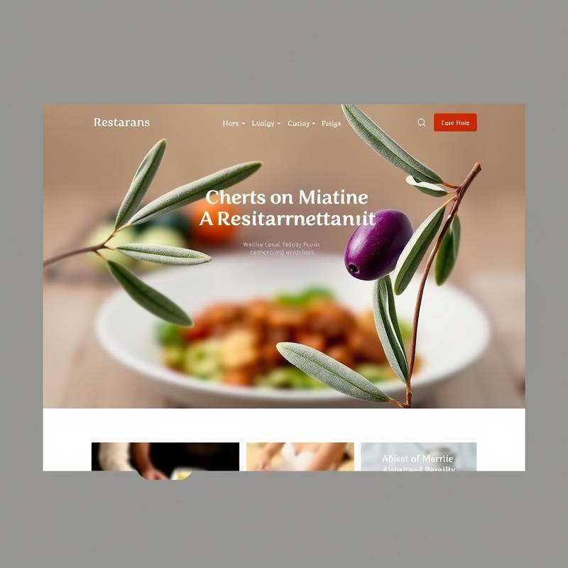 Diseño web para restaurante de cocina mediterránea El Olivo